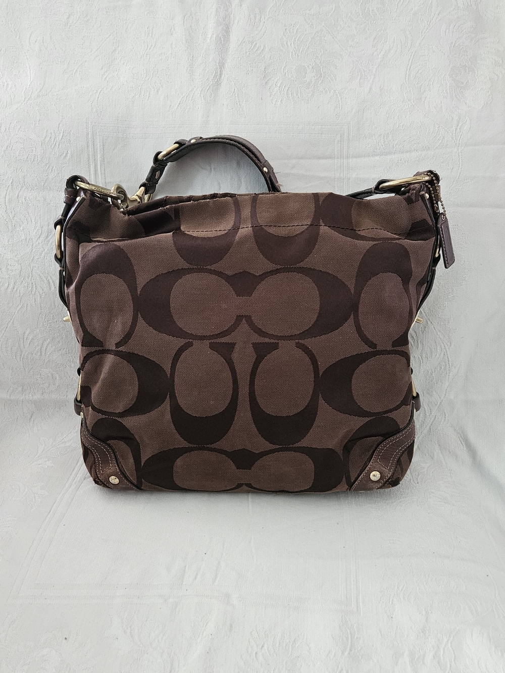 Coach Carly Signature Hobo Bag - Picture 3 of 16